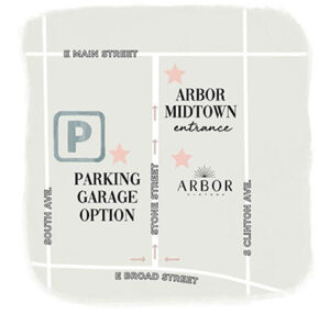 arbor midtown parking map